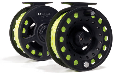 Leeda LA RTF Fly Reel Preloaded With Backing, WF Fly Line and Tapered Leader.