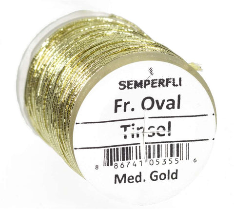 Semperfli French Oval Tinsel Gold
