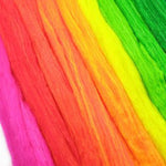 THE FLY-TYING DEN, FLY TYING, FINE FLUORESCENT WOOL. FLUORESCENT WOOL. FINE, FINE WOOL, FLUORESCENT, SYNTHETIC, BODY MATERIAL