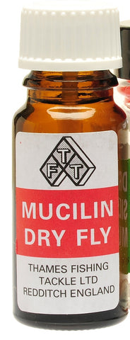 Liquid Mucilin Dry Fly Floatant Botlle & Brush Set