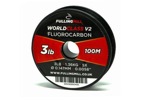 Fulling Mill Worldclass V2 Fluorocarbon 100m Leader Tippet Line