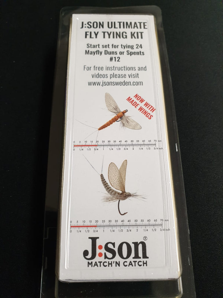 NEW Json Ultimate Fly Tying Kit Now With Made Wings Mayfly Duns or