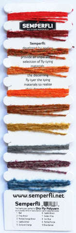 The Fly Tying Den Semperfli Poly-Yarn Multicard Polyyarn