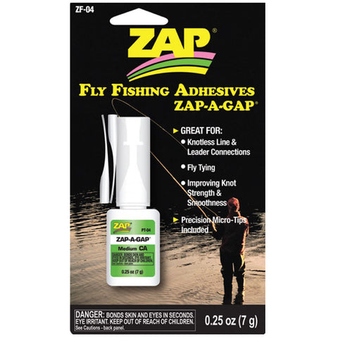 ZAP A GAP, ADHESIVE, GLUE, FLY FISHING ADHESIVE, THE FLY-TYING DEN